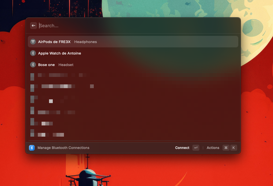 Raycast settings