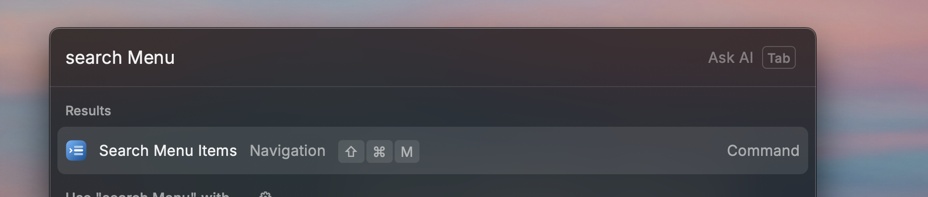 Raycast settings